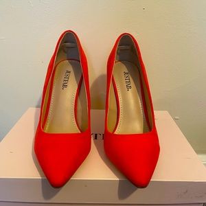 Coral Orange Stiletto Heels